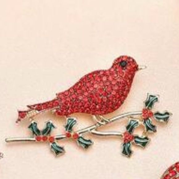 Red Bird Pin - Picture 3 of 4